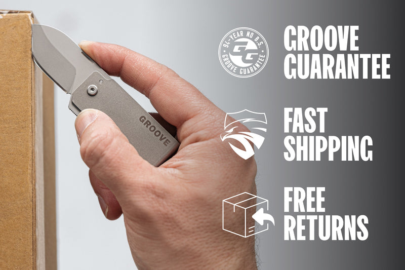 Groove® Money Clip Knife - Silver