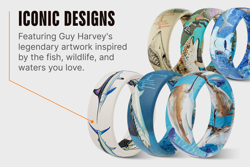 Guy Harvey Mako Shark Ring