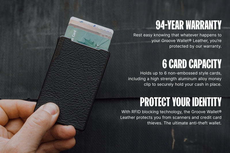 Groove Wallet® Leather - Black