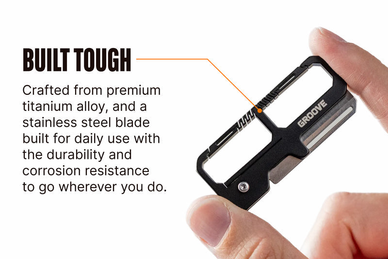 Groove® Carabiner Knife - Black